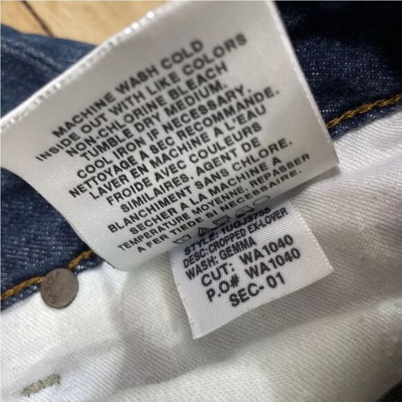 JOE’S Jeans Womens W 24 Cropped Ex-Lover Blue Gemma VTG Y2K LA Design 30in Waist - Picture 12 of 16